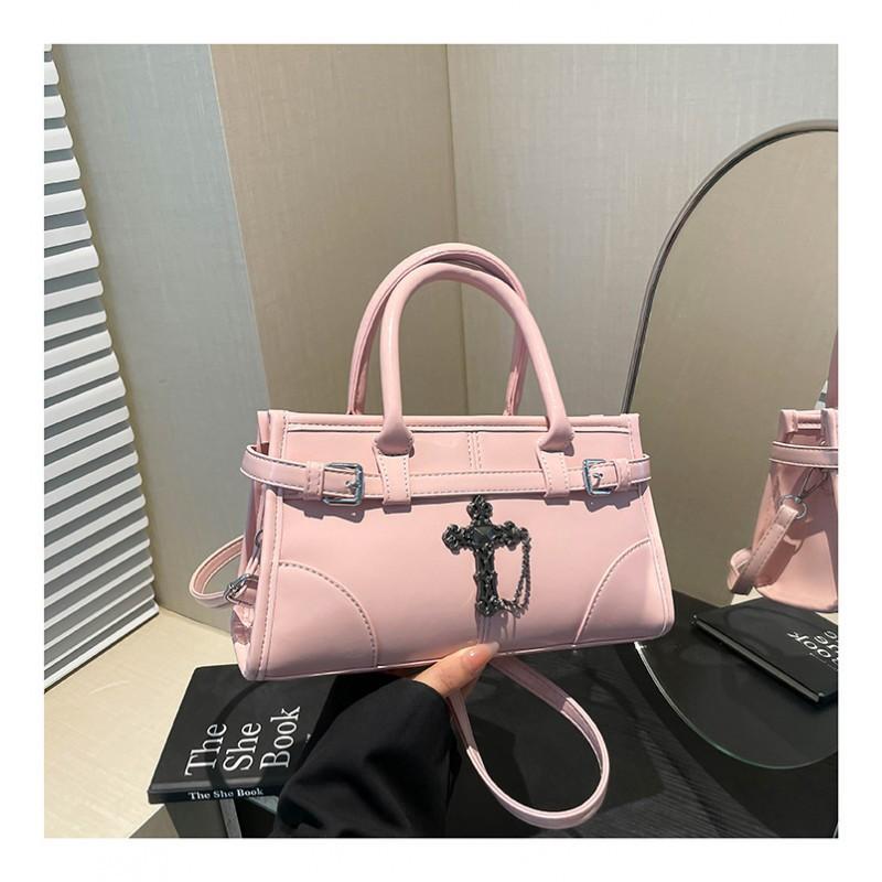 High-end Atmosphere All-matching Boston Bagel Bag Women s Retro Motorcycle Style Cross-slung One-shoulder Handbag 26x9x15cm рожевий
High-end Atmosphere All-matching Boston Bagel Bag Women s Retro Motorcycle Style Cross-slung One-shoulder Handbag 26x9x15cm рожевий