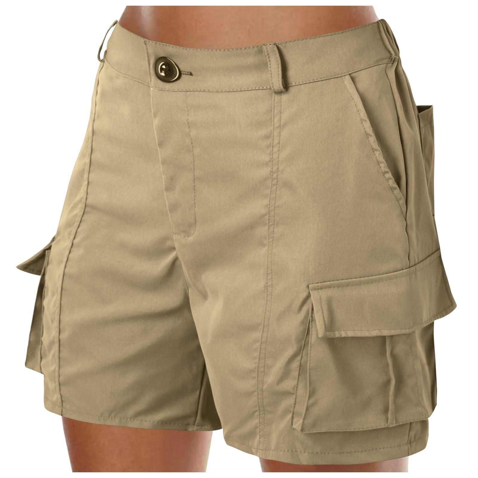 Women s Casual High Waist Color Elastic Waist Shorts XL хакі
Women s Casual High Waist Color Elastic Waist Shorts XL хакі
