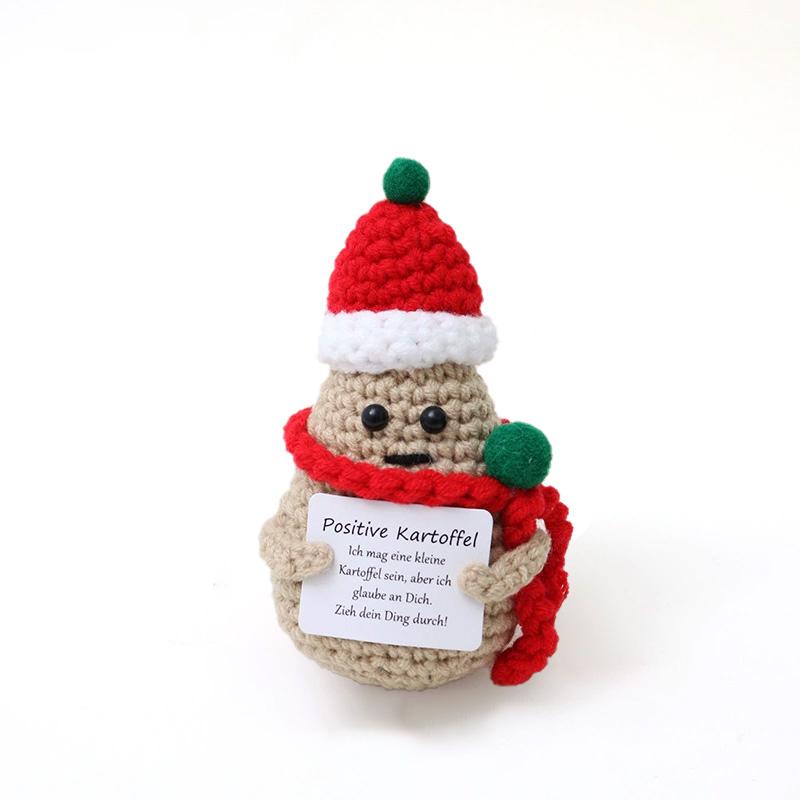 1PC Positive Energy Cute Wool Knitting Doll Support Emotional Christmas Handmade with Card Xmas Gift Handwoven D коричневый/красный
1PC Positive Energy Cute Wool Knitting Doll Support Emotional Christmas Handmade with Card Xmas Gift Handwoven D коричневый/красный