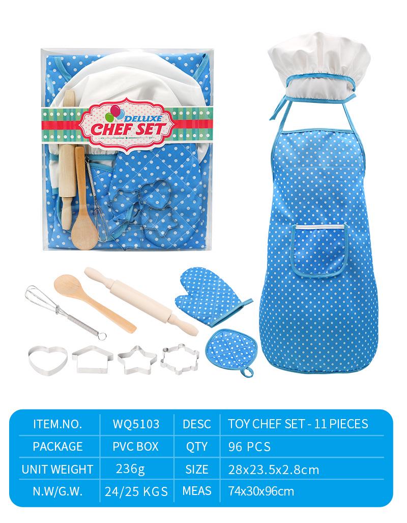 Kids Pretend Play Kitchen Baking Set: Rice Cake, Ice Cream, Apron, Gloves, Hat.
Kids Pretend Play Kitchen Baking Set: Rice Cake, Ice Cream, Apron, Gloves, Hat.