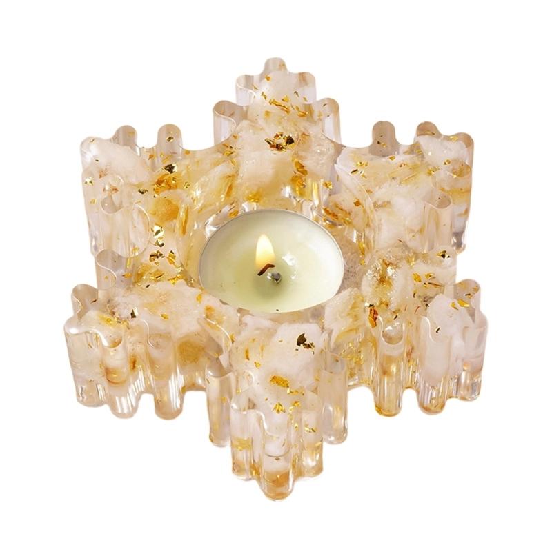 Elegant Colorful Crystal Snowflake Shape Tealight Candle Holder Resins Craft for Weddings, Home Decoration, and Dining
Elegant Colorful Crystal Snowflake Shape Tealight Candle Holder Resins Craft for Weddings, Home Decoration, and Dining