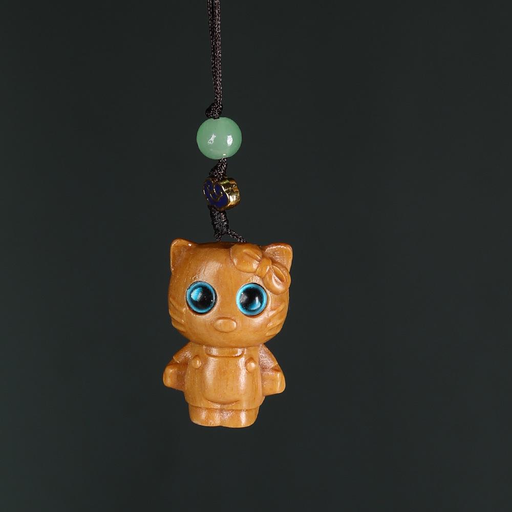 Sandalwood Carved Hello Kitty Keyring Charm - Solid Wood Cat Pendant for Bags/Birthday Gift
Sandalwood Carved Hello Kitty Keyring Charm - Solid Wood Cat Pendant for Bags/Birthday Gift
