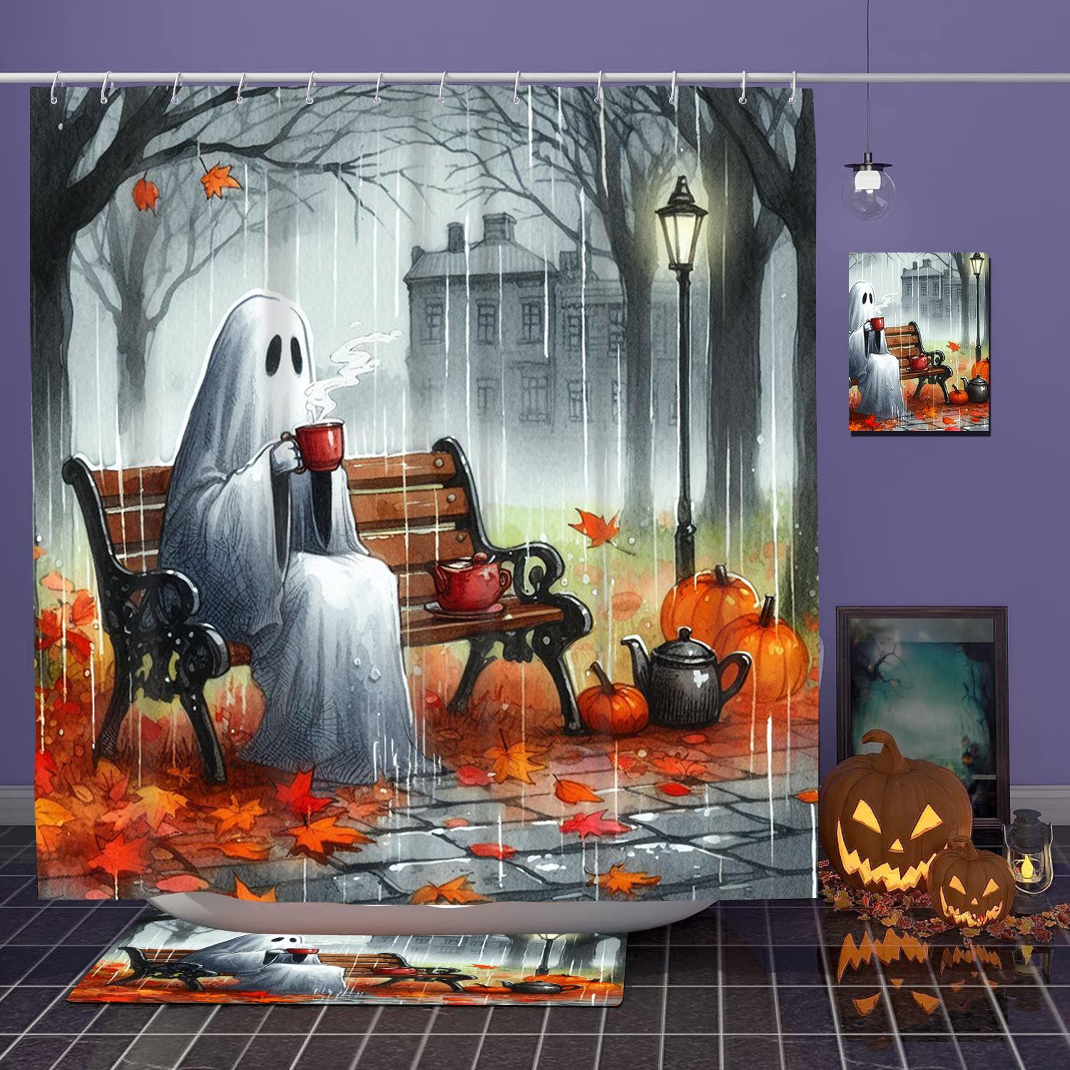 Halloween Ghost Costumes Pattern Bathroom Shower Curtain With 12 Hooks Bathroom Decor And Accessories W60H190(CM)-1 Pcs
Halloween Ghost Costumes Pattern Bathroom Shower Curtain With 12 Hooks Bathroom Decor And Accessories W60H190(CM)-1 Pcs