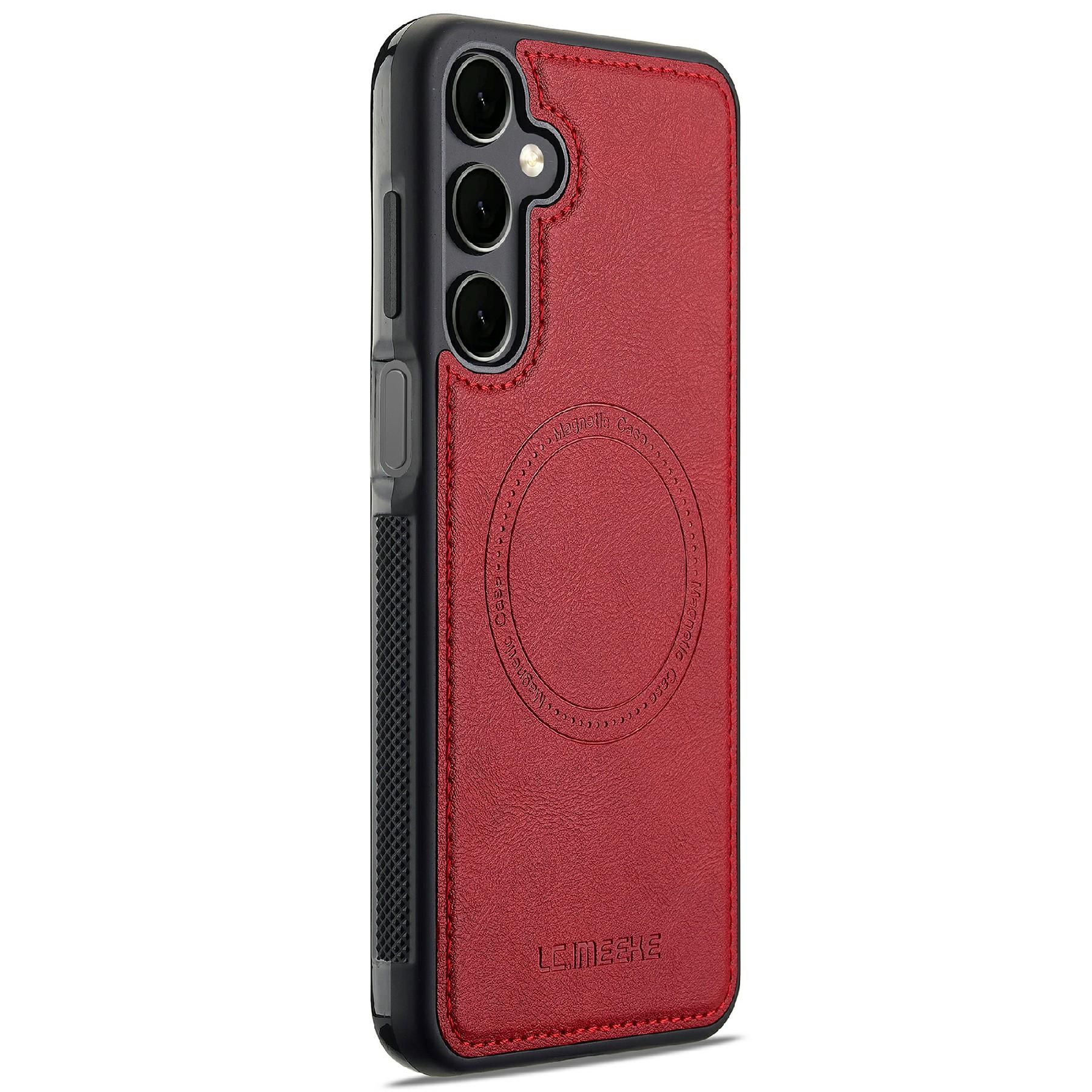 For Samsung Galaxy A16 4G/5G Magnetic Case Compatible with MagSafe Leather+TPU Back Cover Red
For Samsung Galaxy A16 4G/5G Magnetic Case Compatible with MagSafe Leather+TPU Back Cover Red