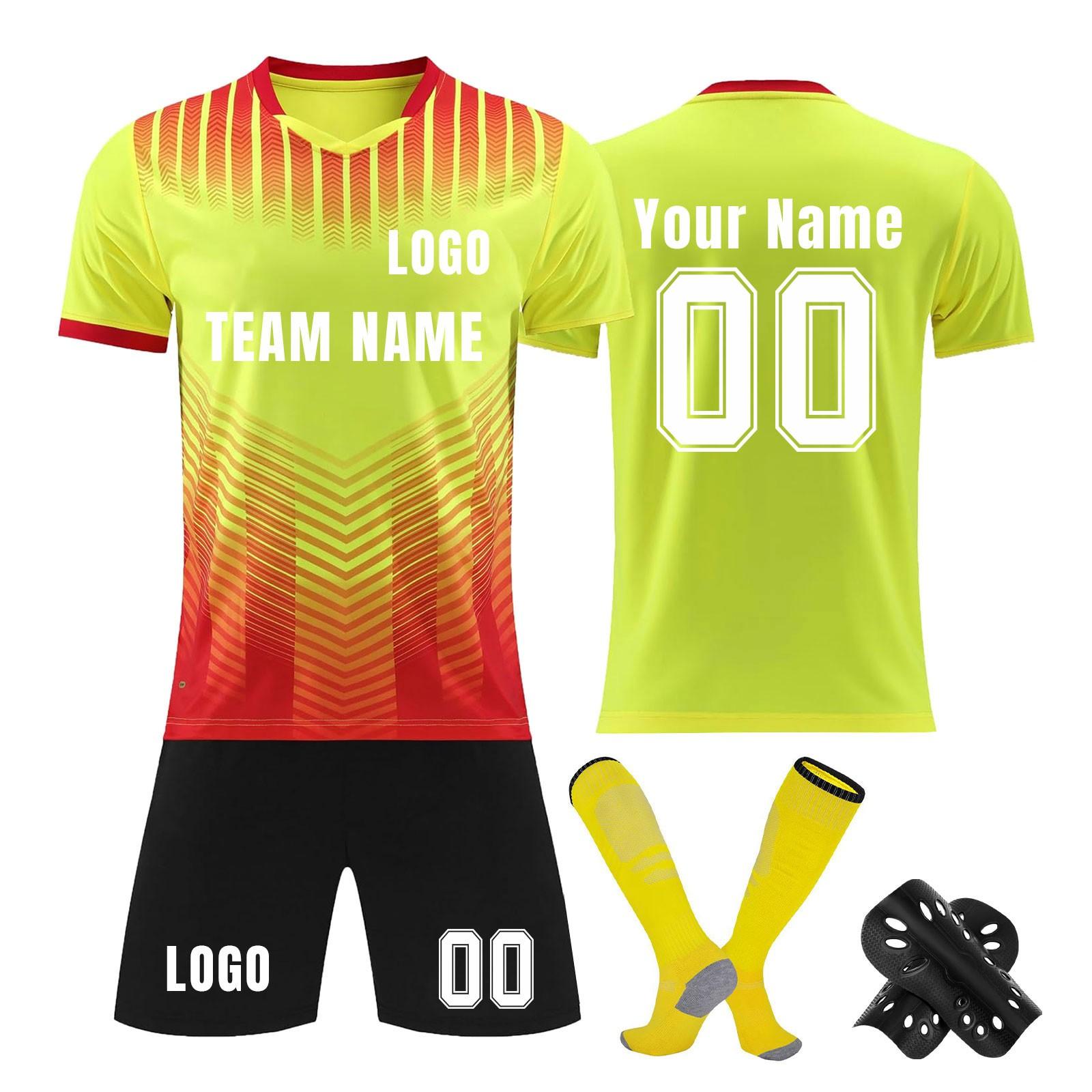 Комплект персонализированных рубашек для мужчин и девочек с именем и номером, футбольные майки на заказ для мальчиков, тренировочный костюм XXXS жёлтый
Комплект персонализированных рубашек для мужчин и девочек с именем и номером, футбольные майки на заказ для мальчиков, тренировочный костюм XXXS жёлтый