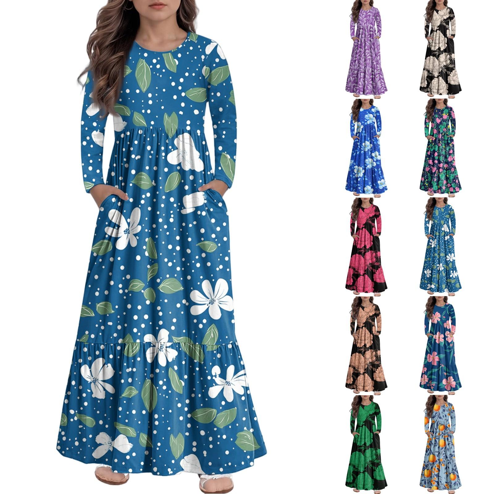 Girls Maxi Dress Casual Holiday Dresses - Long Sleeve Dress With Pockets For 4-14Y 150 бежевий
Girls Maxi Dress Casual Holiday Dresses - Long Sleeve Dress With Pockets For 4-14Y 150 бежевий