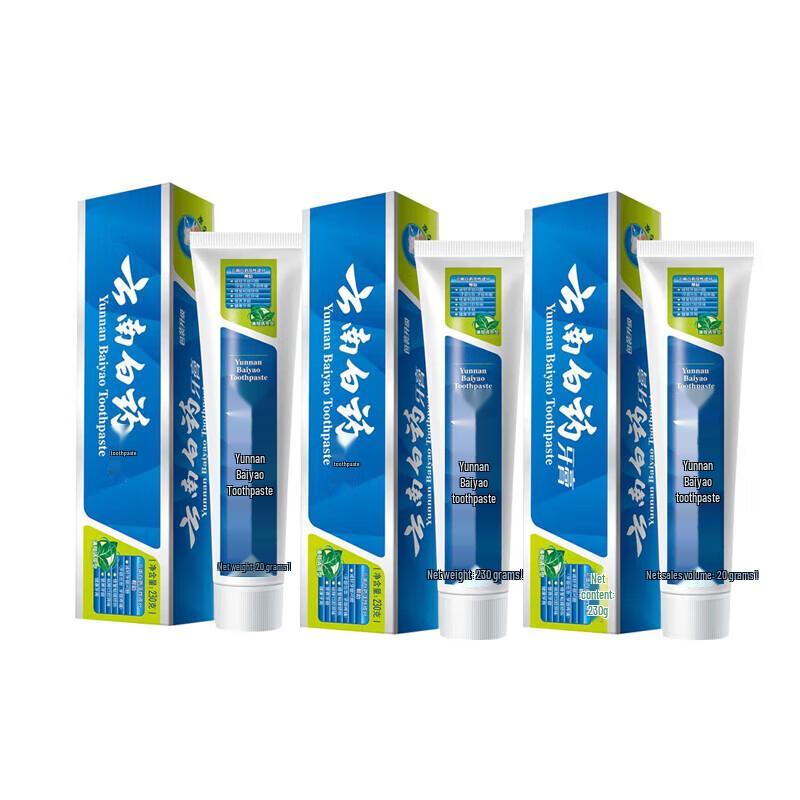 Yunnan Baiyao Mint Fresh Toothpaste (3 x 230g)
Yunnan Baiyao Mint Fresh Toothpaste (3 x 230g)