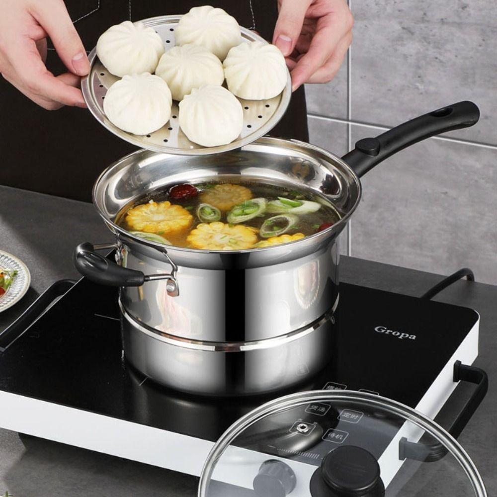 with Frying Basket and Steamer Pasta Pot Stainless Steel Stockpot Household Deep Fryer Pot Noodle срібний
with Frying Basket and Steamer Pasta Pot Stainless Steel Stockpot Household Deep Fryer Pot Noodle срібний