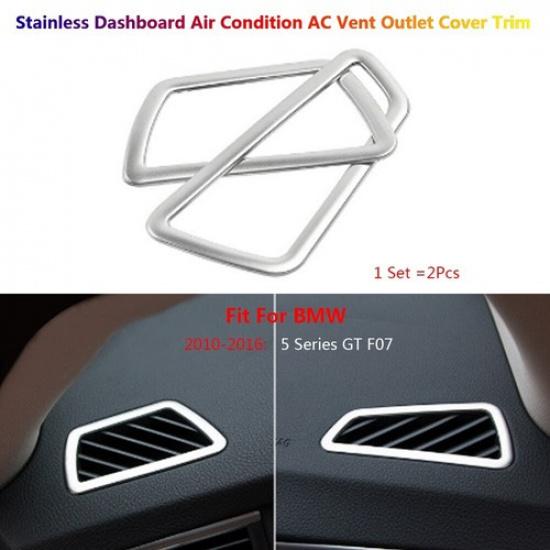 2x Stainless For BMW 5 Series GT F07 Car Dashboard AC Air Vent Outlet Cover Trim
2x Stainless For BMW 5 Series GT F07 Car Dashboard AC Air Vent Outlet Cover Trim