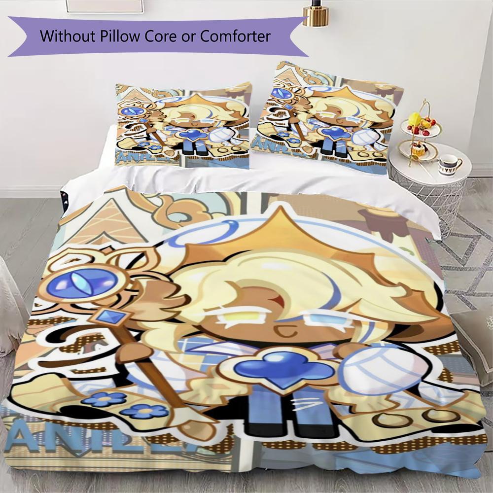 Cookie Run Kingdom Pattern Bedding uilt Set uilt Cover Pillowcase Home Decoration Birthday Gift (1 * duvet cover + 2 * pillowcase without core)17 135x200cm
Cookie Run Kingdom Pattern Bedding uilt Set uilt Cover Pillowcase Home Decoration Birthday Gift (1 * duvet cover + 2 * pillowcase without core)17 135x200cm