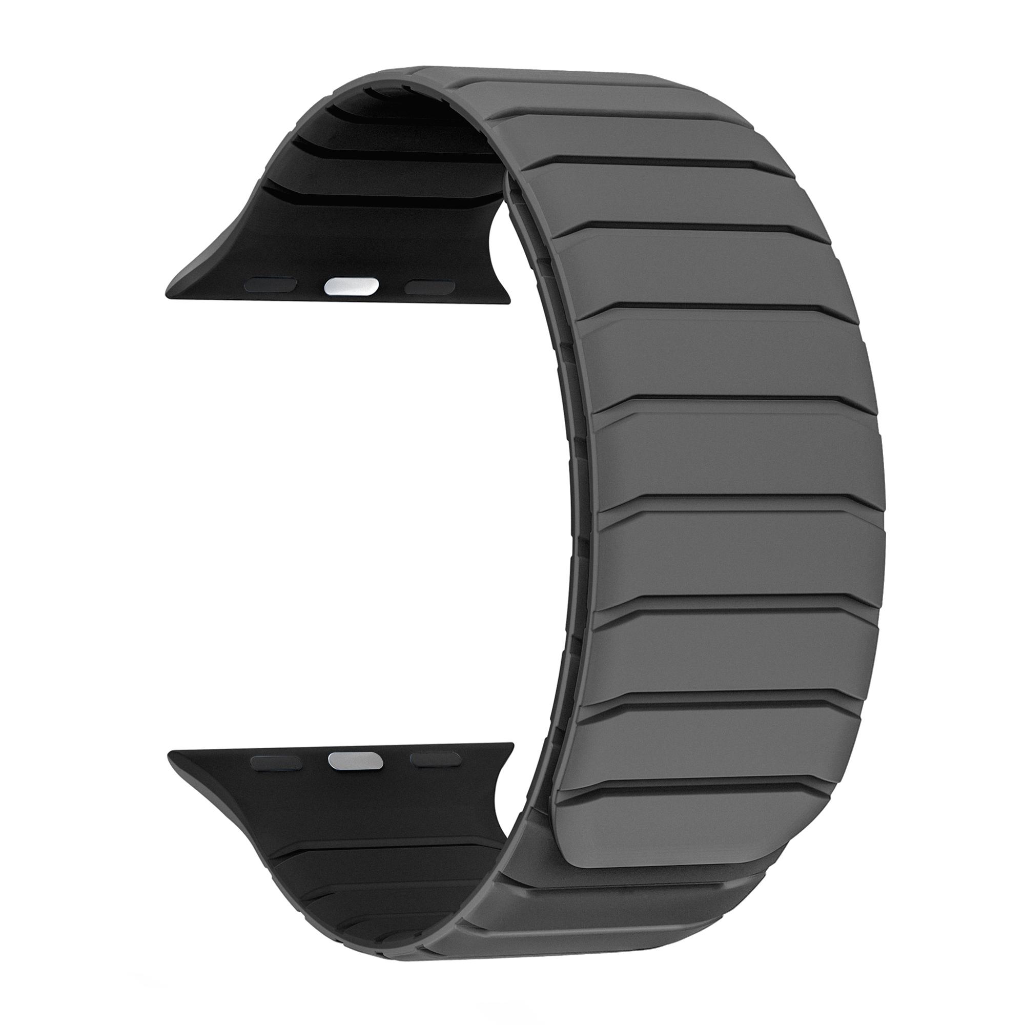 Watch Band For Apple Watch Series 10 9 8 7 SE (2023) SE (2022) SE 6 5 4 3 2 1 42mm 41mm 40mm 38mm Silicone Magnetic Strap Grey/Black
Watch Band For Apple Watch Series 10 9 8 7 SE (2023) SE (2022) SE 6 5 4 3 2 1 42mm 41mm 40mm 38mm Silicone Magnetic Strap Grey/Black