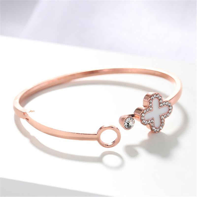 Браслет с бриллиантами в виде четырехлистного клевера, нежный, продвинутый, креативный, на руку, браслет, браслет для женщин, подарок для девочки розового золота
Браслет с бриллиантами в виде четырехлистного клевера, нежный, продвинутый, креативный, на руку, браслет, браслет для женщин, подарок для девочки розового золота