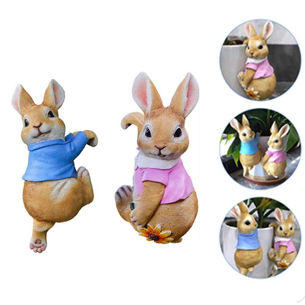 Resin Bunny Statue Handmade Flower Pot Hanging Decoration Cute Bunny Sculpture Garden Decoration синій
Resin Bunny Statue Handmade Flower Pot Hanging Decoration Cute Bunny Sculpture Garden Decoration синій