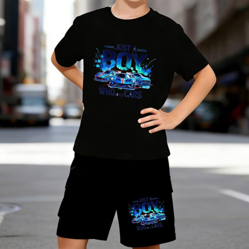 Boys 2 Piece Cartoon Sports Car Printed Outfit, Short Sleeve T-Shirt and Shorts Set for Kids Age 5-14,white,Black Sporty Casual Summer Clothes 5-6 Years чёрный
Boys 2 Piece Cartoon Sports Car Printed Outfit, Short Sleeve T-Shirt and Shorts Set for Kids Age 5-14,white,Black Sporty Casual Summer Clothes 5-6 Years чёрный