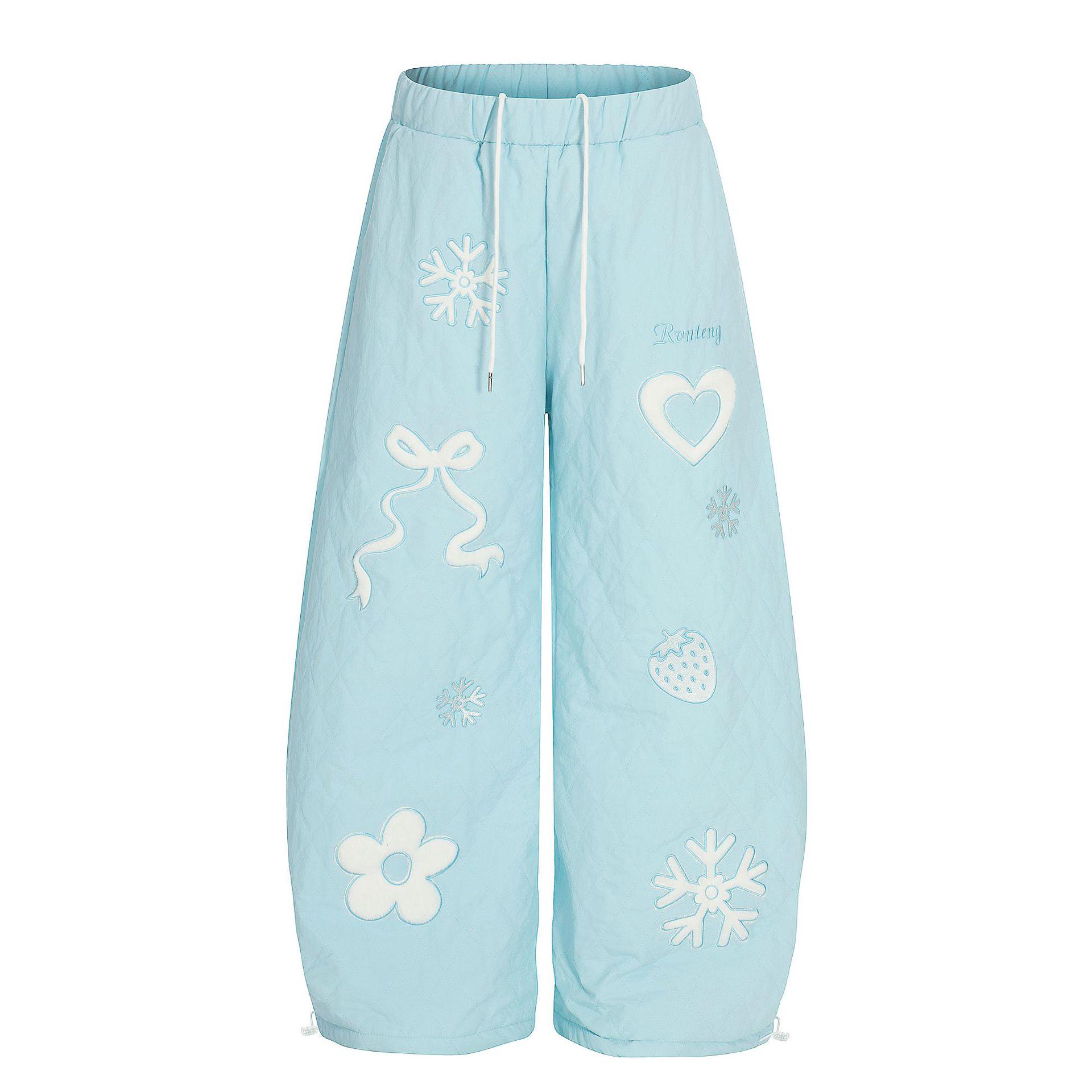 Thickened Snowflake Bow Embroidery Wide Leg Cotton Pants - Cute and Warm Casual Wear Extra Large синій
Thickened Snowflake Bow Embroidery Wide Leg Cotton Pants - Cute and Warm Casual Wear Extra Large синій