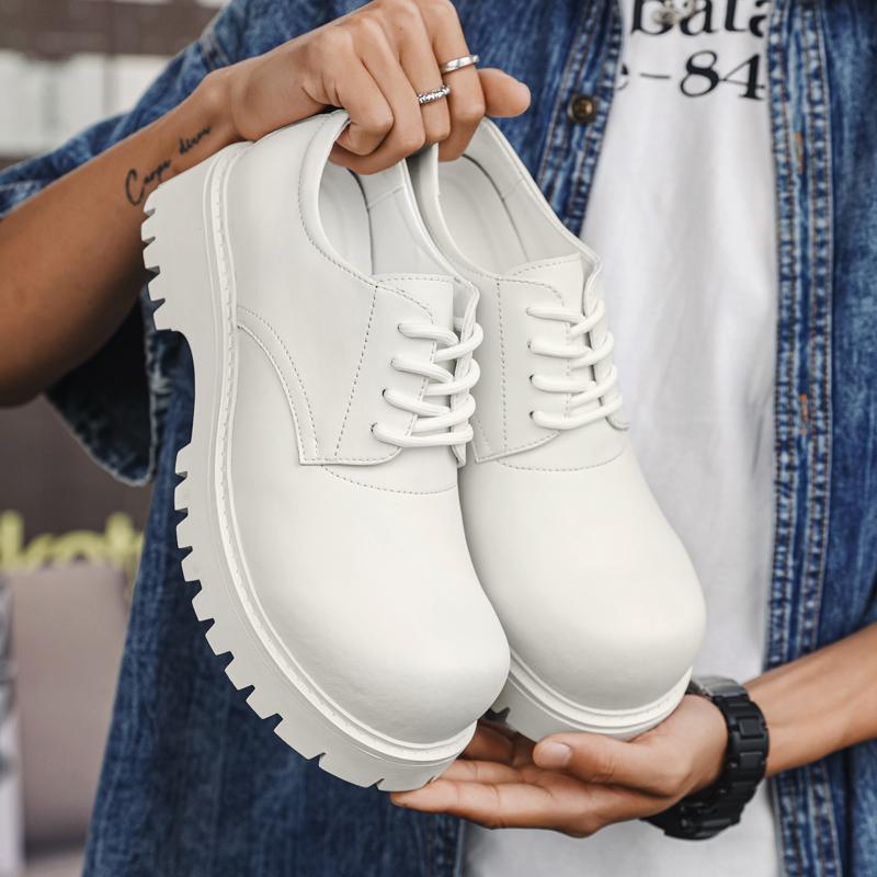 Spring Autumn Men Handsome Derby Shoes Commuting Thick Sole Height Increasing Anti Slip Retro Breathable Motorcycle Shoes 46 білий
Spring Autumn Men Handsome Derby Shoes Commuting Thick Sole Height Increasing Anti Slip Retro Breathable Motorcycle Shoes 46 білий