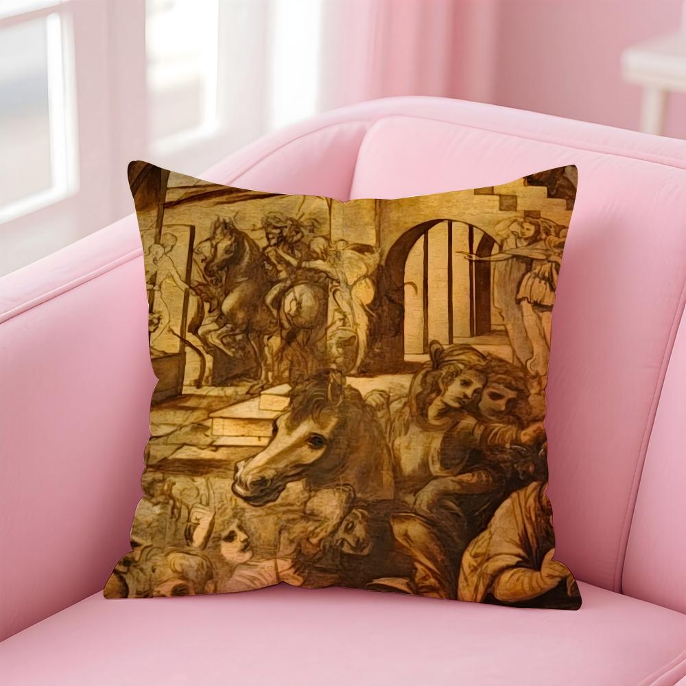 PPiero da Vincis Cushion Cover Pillow Case Ultra Soft Skin Friendly Fabric Cloud Like Comfort Concealed Zipper 30X30cm
PPiero da Vincis Cushion Cover Pillow Case Ultra Soft Skin Friendly Fabric Cloud Like Comfort Concealed Zipper 30X30cm