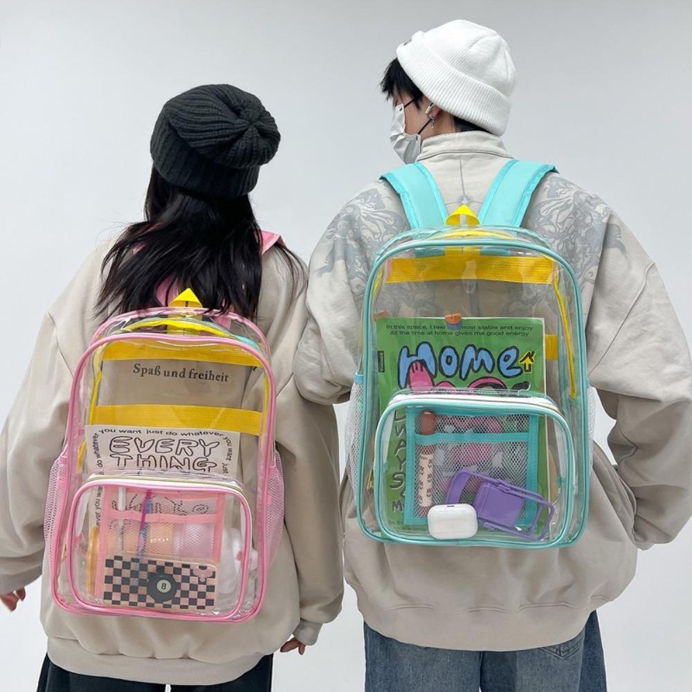Waterproof Shoulder Messenger Bag Pvc Jelly Clear Backpack Fashion Transparent Schoolbag
Waterproof Shoulder Messenger Bag Pvc Jelly Clear Backpack Fashion Transparent Schoolbag
