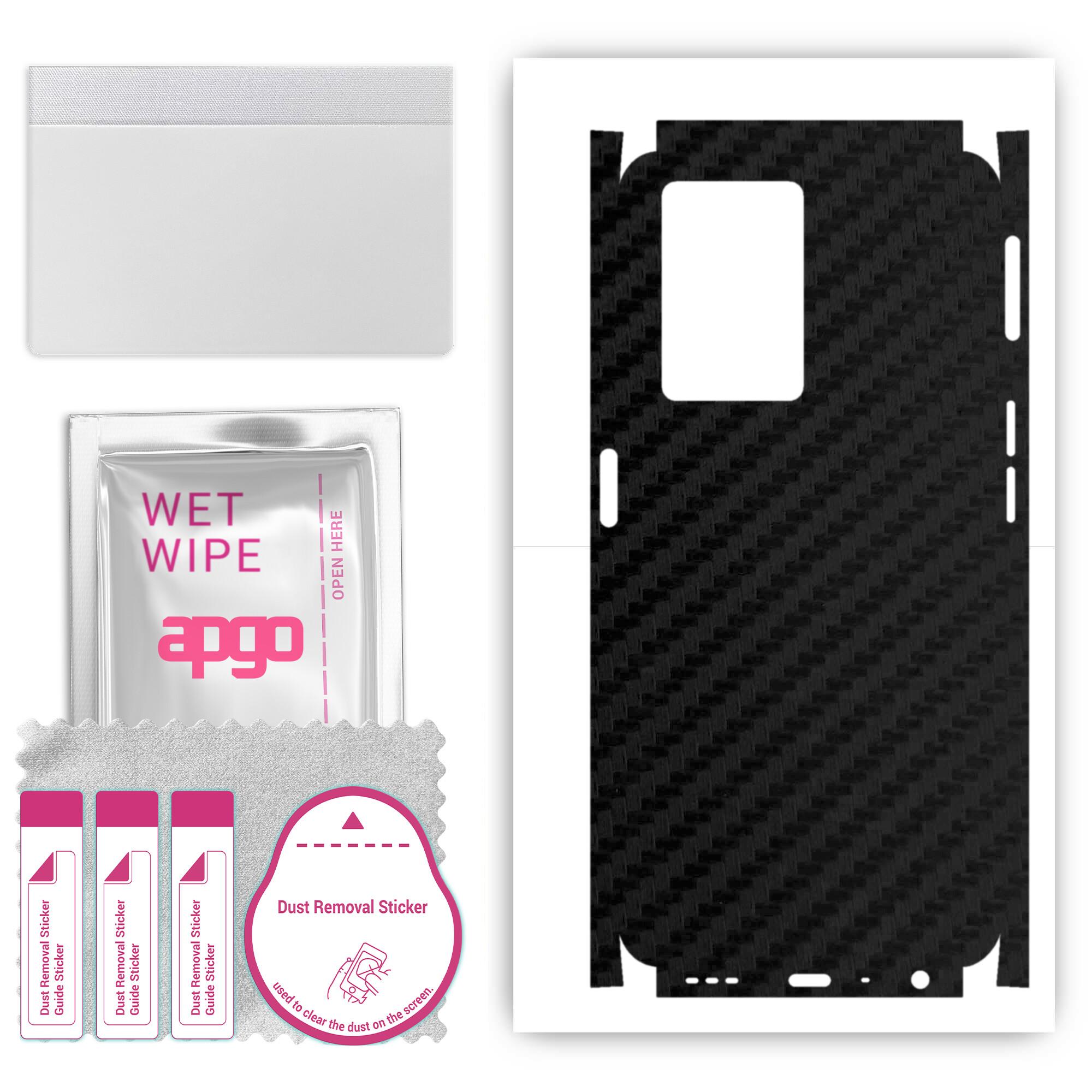 apgo Protective Skin Sticker for the back+sides compatible with Oppo A77 4G, Full Wrap Film, Foil, Vinyl - Pattern Carbon Black
apgo Protective Skin Sticker for the back+sides compatible with Oppo A77 4G, Full Wrap Film, Foil, Vinyl - Pattern Carbon Black