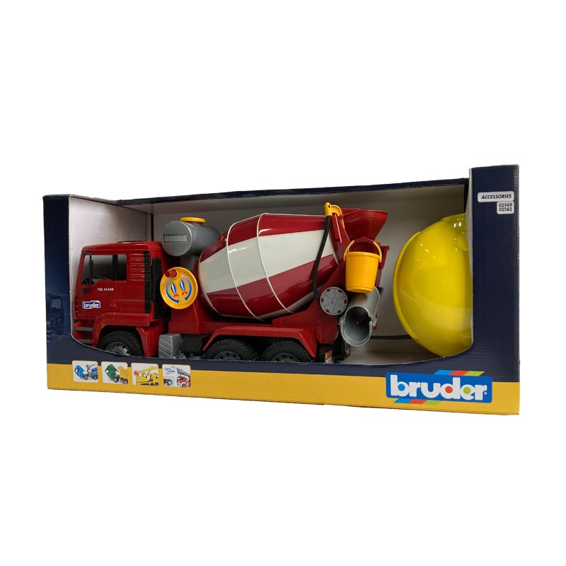 Bruder 01740 MAN бетономешалка красная со шлемом
Bruder 01740 MAN бетономешалка красная со шлемом