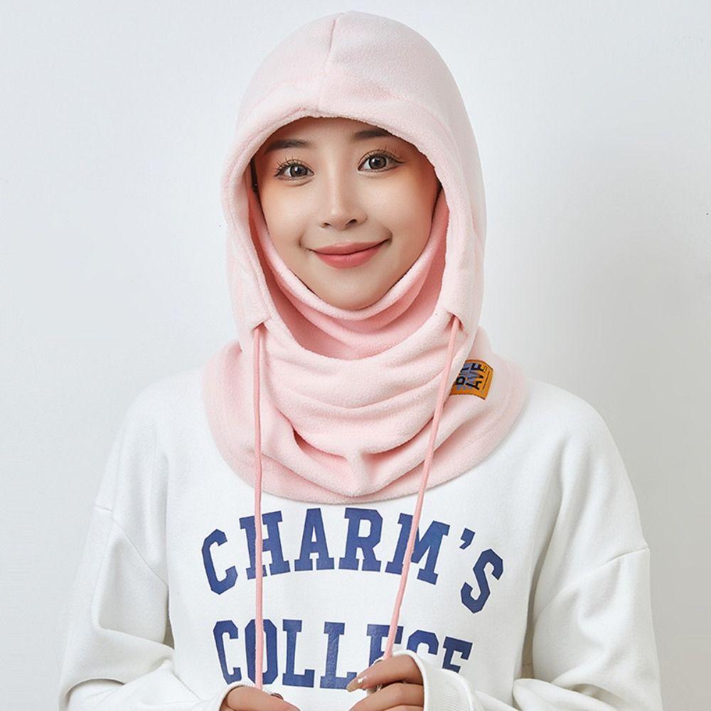 Solid Color Fleece Balaclava Hat Drawstring Pullover Cap Soft Helmet Hat Autumn чорний
Solid Color Fleece Balaclava Hat Drawstring Pullover Cap Soft Helmet Hat Autumn чорний