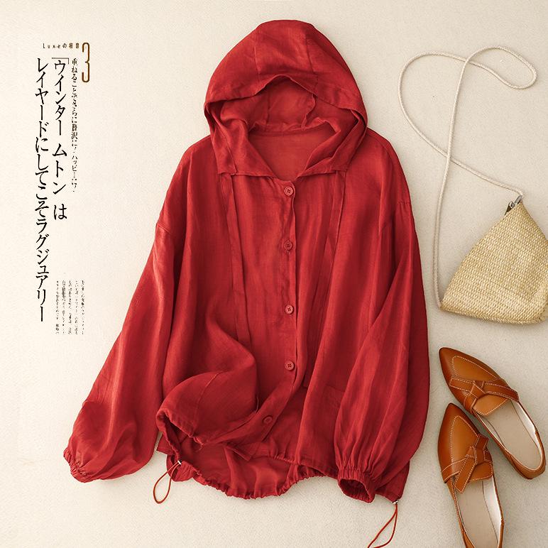 Women s Summer Artistic Hooded Cardigan - Cotton & Linen Sun Protection Jacket 2026 XL
Women s Summer Artistic Hooded Cardigan - Cotton & Linen Sun Protection Jacket 2026 XL