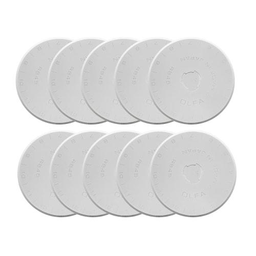 Роликовый нож OLFA RB45-10, 45мм круглый лезвие, сменные лезвия (10-Pack)
Роликовый нож OLFA RB45-10, 45мм круглый лезвие, сменные лезвия (10-Pack)