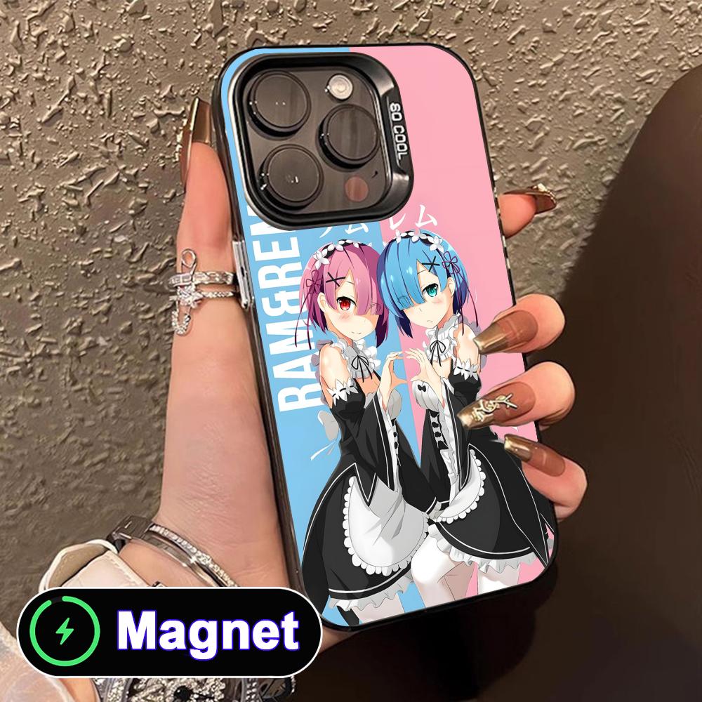 ReZero Rem Ram Translucent MagSafe Mobile Phone Case for iPhone 17 16 15 14 13 12 11 Air Pro Max Plus Colorful Cover iPhone 11
ReZero Rem Ram Translucent MagSafe Mobile Phone Case for iPhone 17 16 15 14 13 12 11 Air Pro Max Plus Colorful Cover iPhone 11