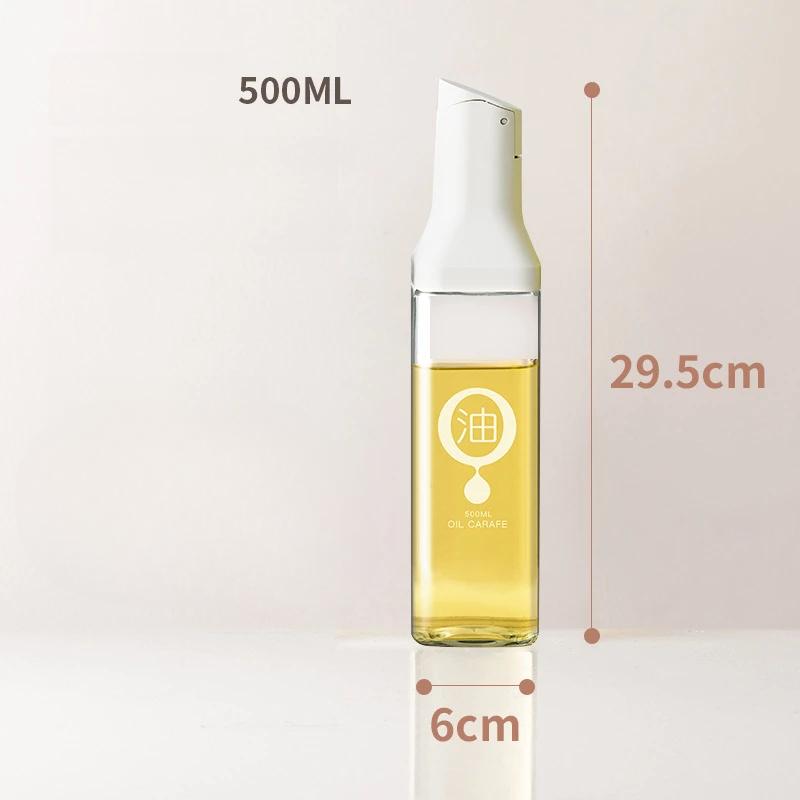 Прозрачная стеклянная бутылка для оливкового масла, герметичная, для приправы на кухне, соевого соуса, уксуса, многофункциональная, прочная бутылка для хранения 500 мл
Прозрачная стеклянная бутылка для оливкового масла, герметичная, для приправы на кухне, соевого соуса, уксуса, многофункциональная, прочная бутылка для хранения 500 мл