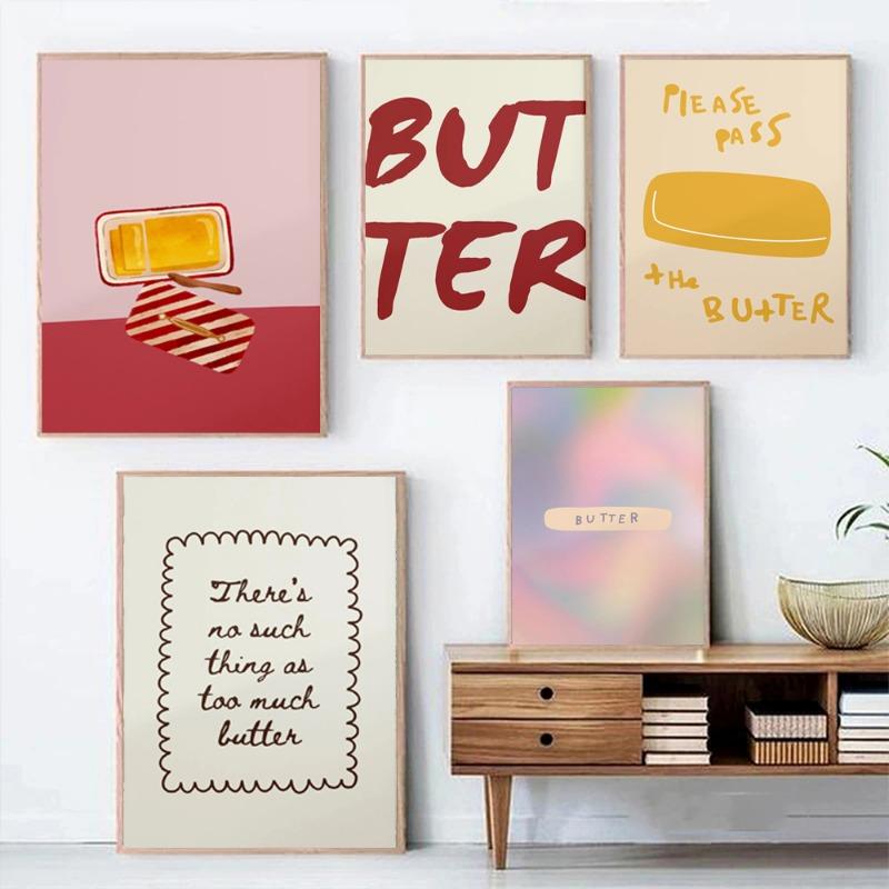 1pc Butter Poster Minimalist Kitchen Decor Funky Fun Food Baking Wall Art Perfect Gift for Butter Lovers Home Living Room Decor 21cm×30cm NoFrame
1pc Butter Poster Minimalist Kitchen Decor Funky Fun Food Baking Wall Art Perfect Gift for Butter Lovers Home Living Room Decor 21cm×30cm NoFrame