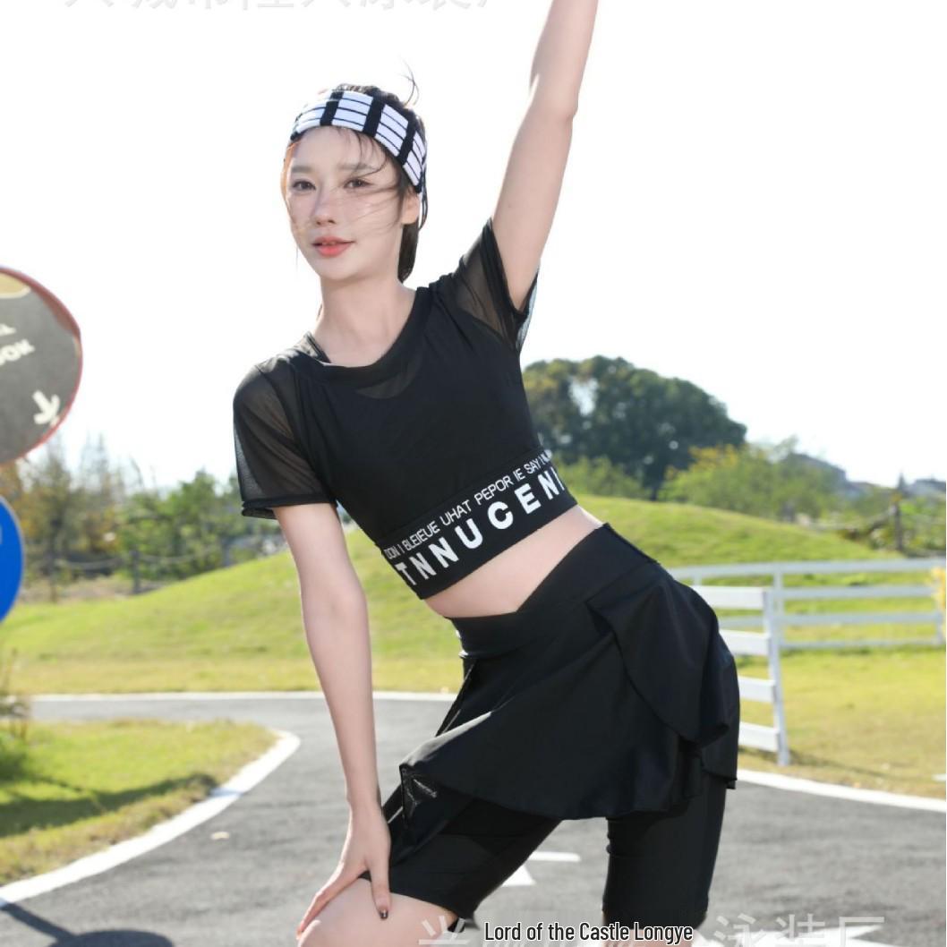 2025 Women s Quick-Dry Sports Swimsuit - Two-Piece Mid-Length Skirt for Running & Fitness M чорний
2025 Women s Quick-Dry Sports Swimsuit - Two-Piece Mid-Length Skirt for Running & Fitness M чорний