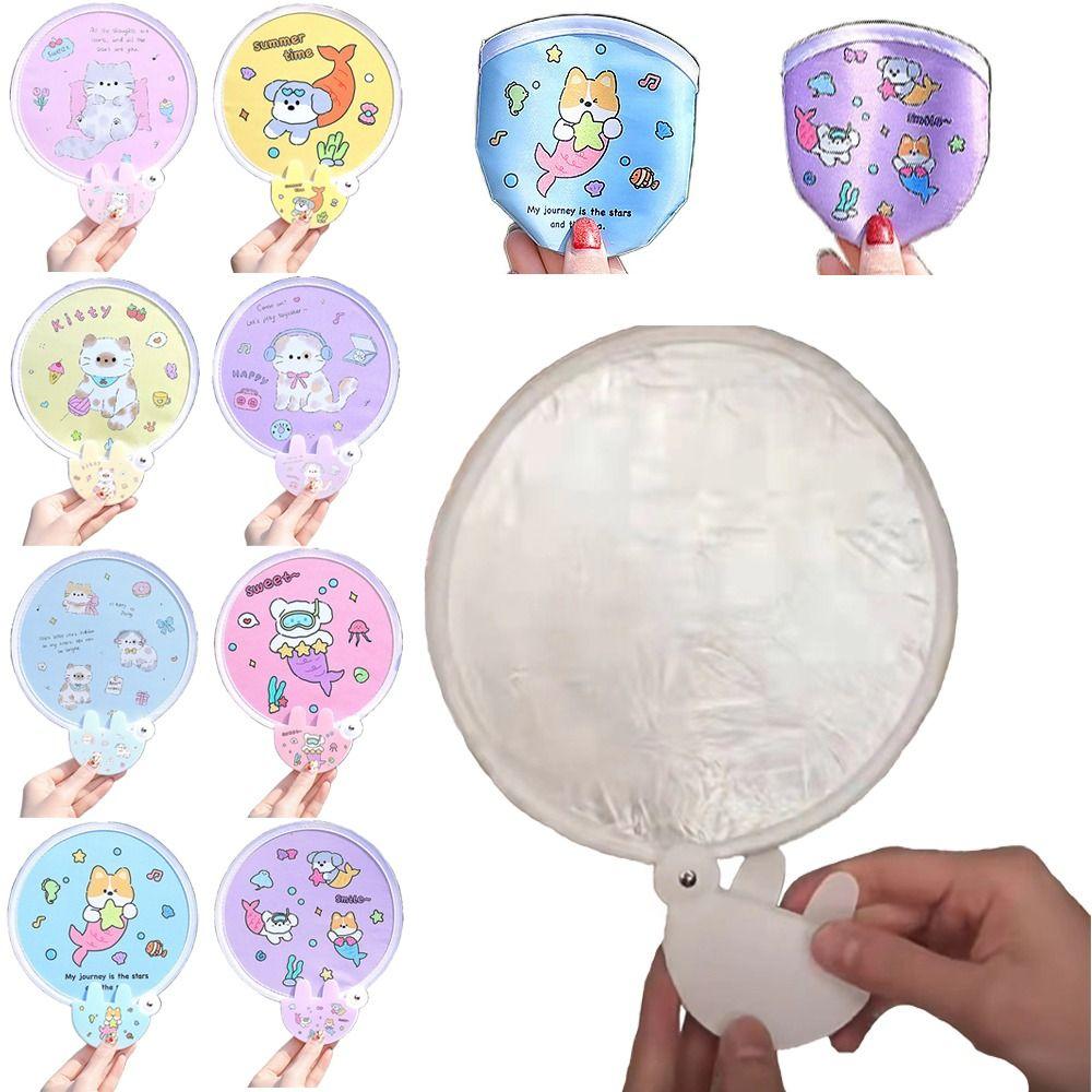 Cartoon Round Fan Plastic Folded Handhold Fan Portable Reflective Panel Fan Summer
Cartoon Round Fan Plastic Folded Handhold Fan Portable Reflective Panel Fan Summer