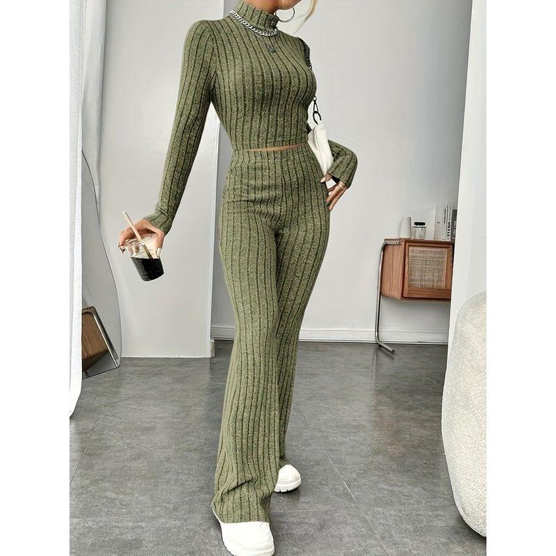 European and American Cross-Border Amazon 2025 Spring New Knit Long-Sleeve Set with Hooded Sweatshirt and Loose Pants Two-Piece Set Army Green S
European and American Cross-Border Amazon 2025 Spring New Knit Long-Sleeve Set with Hooded Sweatshirt and Loose Pants Two-Piece Set Army Green S