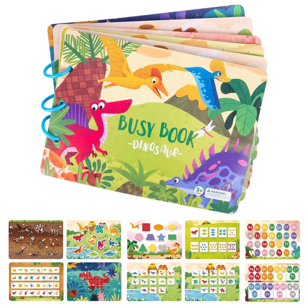 Busy Book Dinosaur Animal Themes Preschool Educational Learning Activities Autism Sensory Toys A
Busy Book Dinosaur Animal Themes Preschool Educational Learning Activities Autism Sensory Toys A