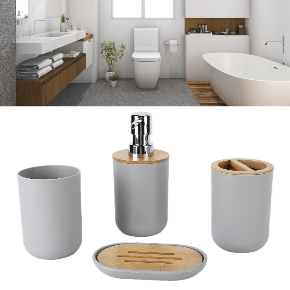 Plastic Bamboo Bathroom Accessory Set Bathroom Organizer Set Washroom Bathroom Counter
Plastic Bamboo Bathroom Accessory Set Bathroom Organizer Set Washroom Bathroom Counter