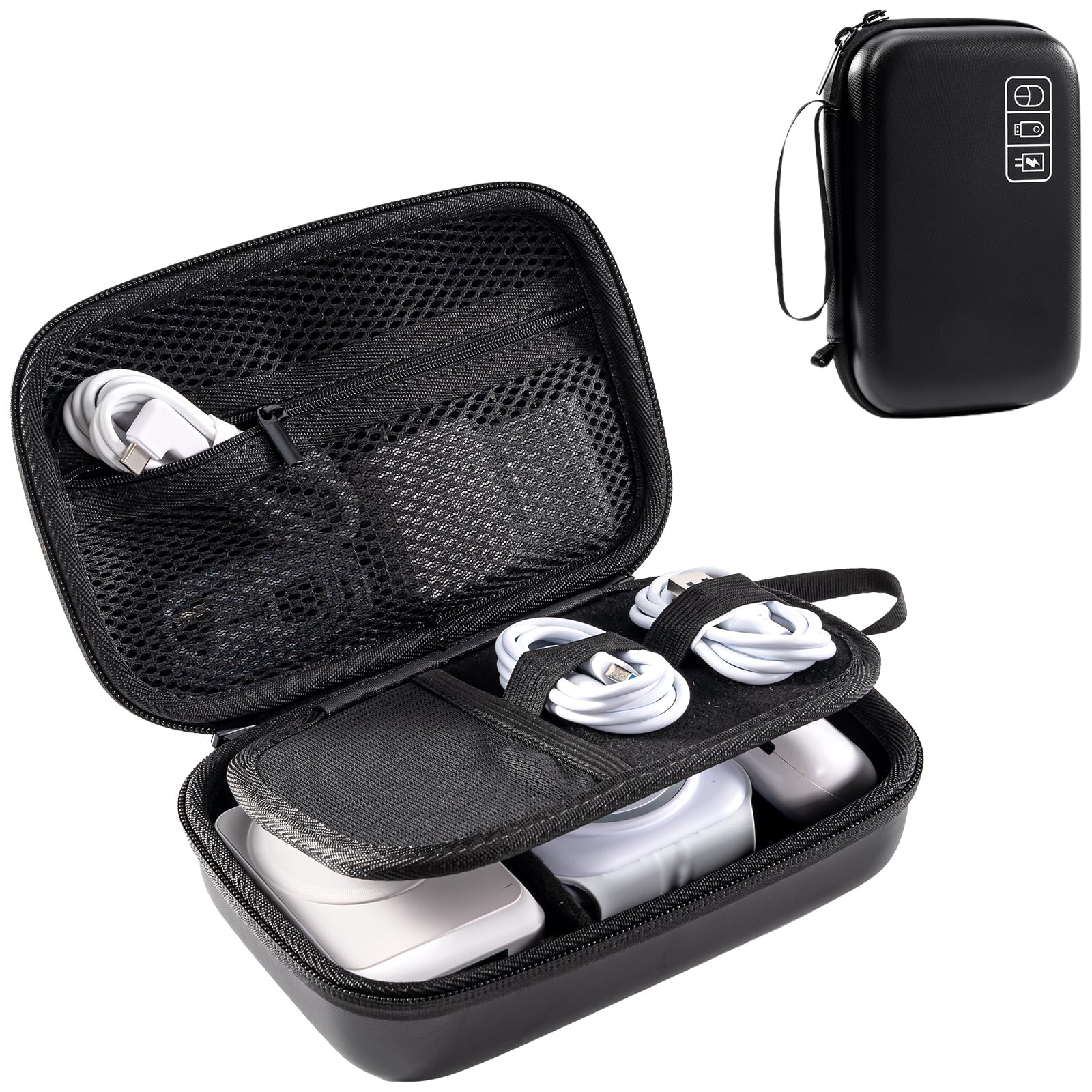 ProCase Gadget Waterproof EVA Large Stores MacBook Magic Mouse USB Flash SD PC Peripheral Accessory Bag Black Pouch, Material, Capacity, 3-Layer чёрный
ProCase Gadget Waterproof EVA Large Stores MacBook Magic Mouse USB Flash SD PC Peripheral Accessory Bag Black Pouch, Material, Capacity, 3-Layer чёрный