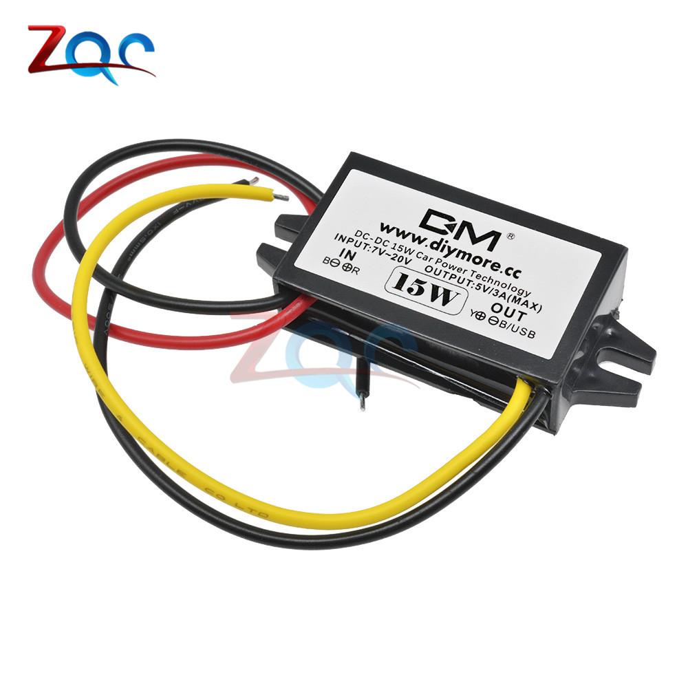 DC-DC 12V to 5V 3A 15W Car Power Converter Micro Mini USB Step Down Voltage Power Supply Output Adapter Low Heat Auto Protection
DC-DC 12V to 5V 3A 15W Car Power Converter Micro Mini USB Step Down Voltage Power Supply Output Adapter Low Heat Auto Protection