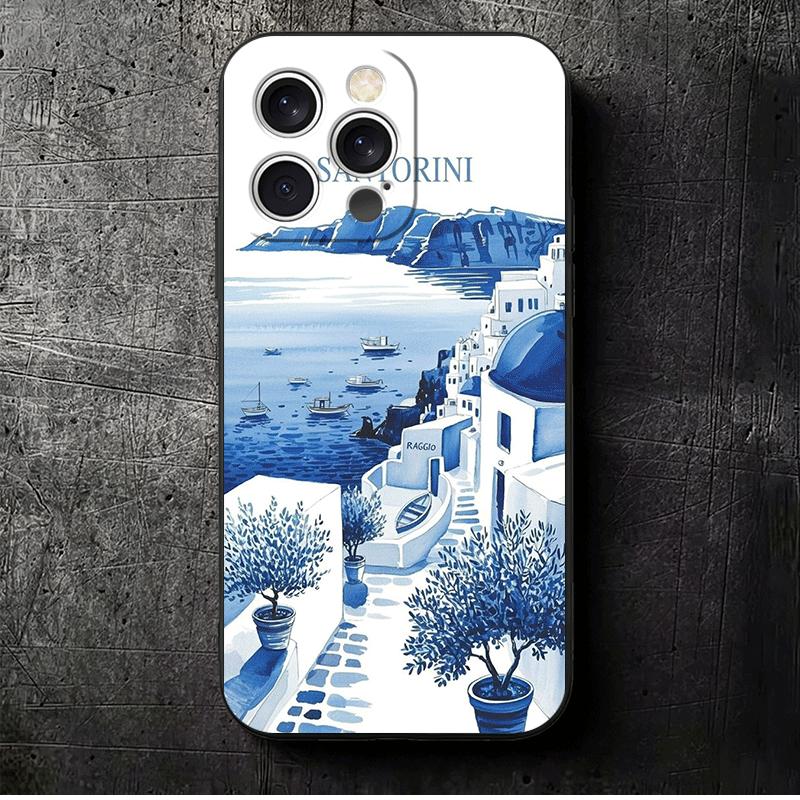 Santorini Greece Summer Soft Phone Case for iPhone 16 16E 17 Air 15 Pro Max 14 Plus 13 Mini 11 12 7 Black Cover Back Shell iPhone 15 Plus
Santorini Greece Summer Soft Phone Case for iPhone 16 16E 17 Air 15 Pro Max 14 Plus 13 Mini 11 12 7 Black Cover Back Shell iPhone 15 Plus
