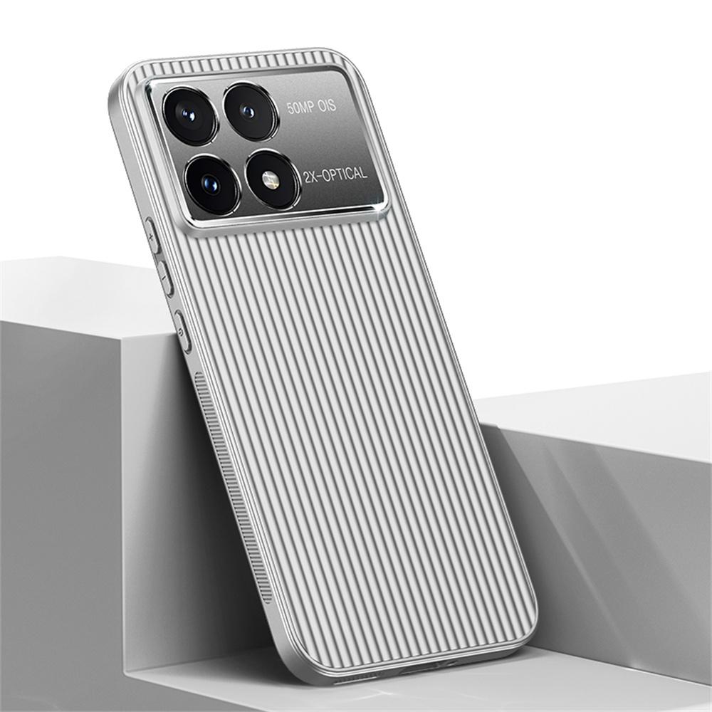 For Xiaomi Poco F6 Pro 5G/Redmi K70 5G/K70 Pro 5G Case PC+TPU Phone Cover Corrugated Pattern Silver
For Xiaomi Poco F6 Pro 5G/Redmi K70 5G/K70 Pro 5G Case PC+TPU Phone Cover Corrugated Pattern Silver