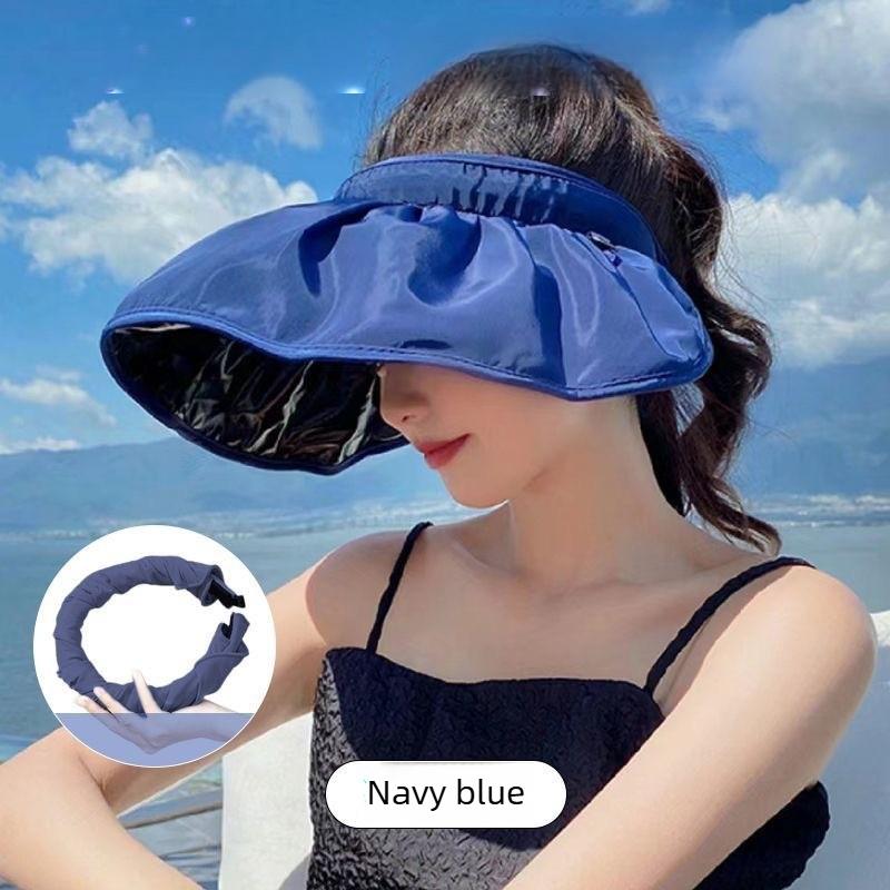 2 in 1 Sun Hat for Women Summer Wide Brim Convertible Headband Foldable Beach Cap Breathable Polyester Outdoor Hat 1PC тёмно-синий
2 in 1 Sun Hat for Women Summer Wide Brim Convertible Headband Foldable Beach Cap Breathable Polyester Outdoor Hat 1PC тёмно-синий