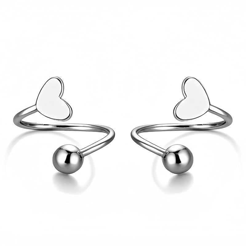 Umiwe earrings Leave it on ladies second piercing S925 silver Compatible with metal allergies Smaller platinum plated both ears cute heart screw type
Umiwe earrings Leave it on ladies second piercing S925 silver Compatible with metal allergies Smaller platinum plated both ears cute heart screw type