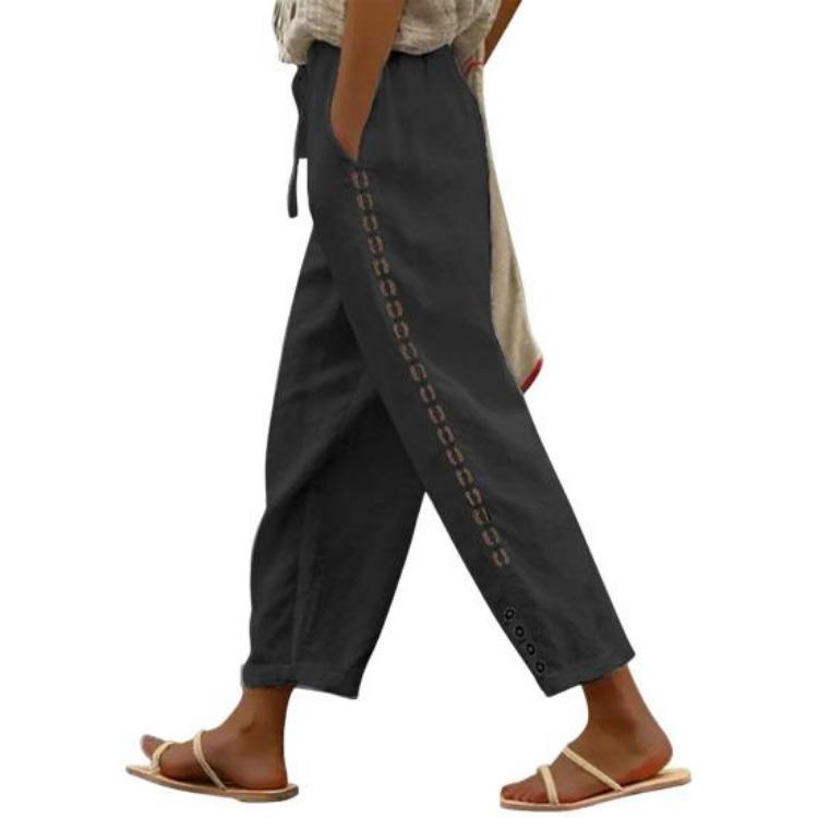 Lightweight Breathable Women Casual Pants Adjustable Elastic Waist Convenient Pockets Versatile Trousers for Daily Wear XXL чорний
Lightweight Breathable Women Casual Pants Adjustable Elastic Waist Convenient Pockets Versatile Trousers for Daily Wear XXL чорний