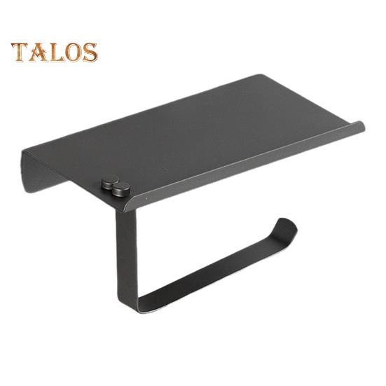 Держатель для туалетной бумаги с полкой из нержавеющей стали, держатель для туалетной бумаги, настенное крепление, винт, водонепроницаемая, устойчивая к ржавчине полка для телефона, держатель для духов серый