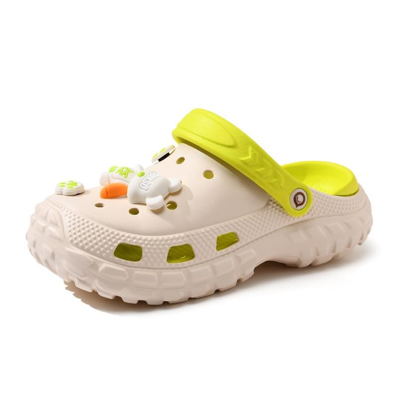 Обувь с отверстиями нескользящая, предотвращает запах ног и не натирает ноги.. Женские мультяшные крутые тапочки на толстой подошве, увеличивающие рост. Летние тапочки 39-40 бежевый
Обувь с отверстиями нескользящая, предотвращает запах ног и не натирает ноги.. Женские мультяшные крутые тапочки на толстой подошве, увеличивающие рост. Летние тапочки 39-40 бежевый