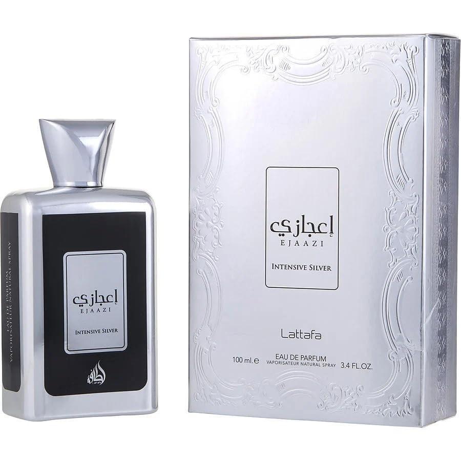 @Lattafa Ejaazi Intensive Silver Eau De Parfum 100ml # SS55
@Lattafa Ejaazi Intensive Silver Eau De Parfum 100ml # SS55