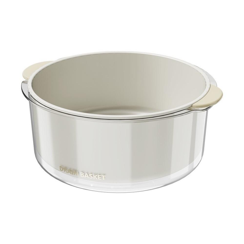 Large Capacity Fruit Washing Basin Double-layer Kitchen Colanders Bowl Set Kitchen Use L білий
Large Capacity Fruit Washing Basin Double-layer Kitchen Colanders Bowl Set Kitchen Use L білий