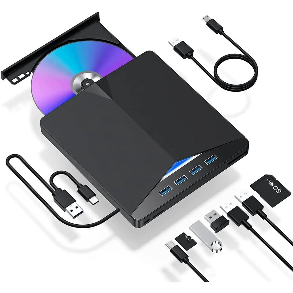 7 in 1 USB 3.0 Type C External Optical Drive with SD/TF Port CD/DVD/BD -/+RW Player Burner Writer Reader for Windows PC чёрный
7 in 1 USB 3.0 Type C External Optical Drive with SD/TF Port CD/DVD/BD -/+RW Player Burner Writer Reader for Windows PC чёрный