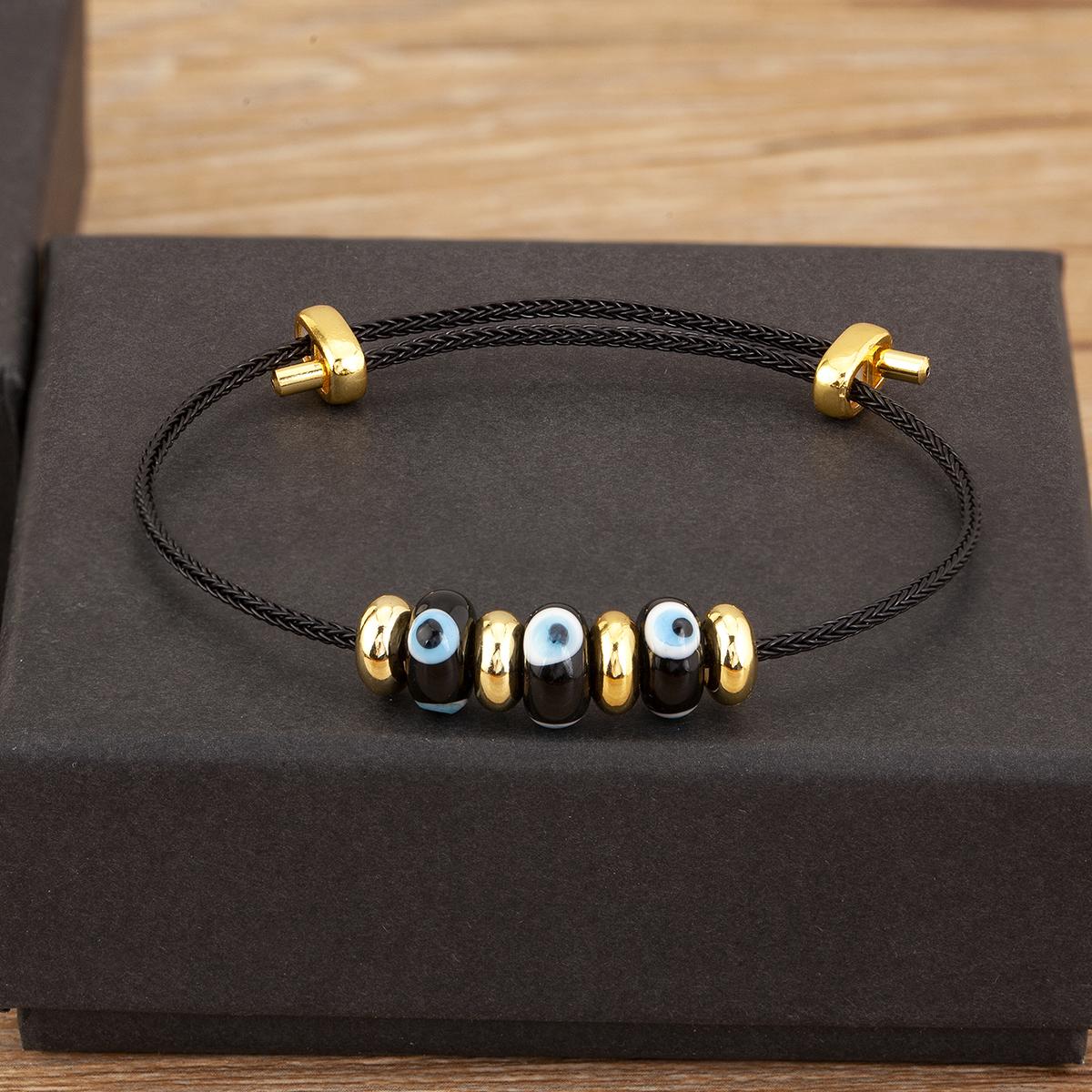 Nidin New Arrival Simple Style Turkish Evil Eye Rope Bracelet For Women Fashion Cute Adjustable Jewelry Birthday Party Gifts чорний
Nidin New Arrival Simple Style Turkish Evil Eye Rope Bracelet For Women Fashion Cute Adjustable Jewelry Birthday Party Gifts чорний