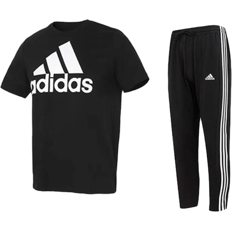 Adidas Printed Logo American Crew Neck Short Sleeve Vintage Striped Knit Long Pants Casual Sports Set Men sets Black GK9120+-IC0044 M
Adidas Printed Logo American Crew Neck Short Sleeve Vintage Striped Knit Long Pants Casual Sports Set Men sets Black GK9120+-IC0044 M