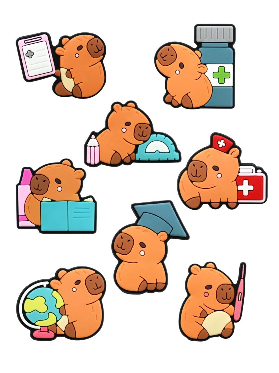 Джибітси Капібара capybara Jibbitz 8 шт аксесуари крокс прикраса різнокольоровий
Джибітси Капібара capybara Jibbitz 8 шт аксесуари крокс прикраса різнокольоровий